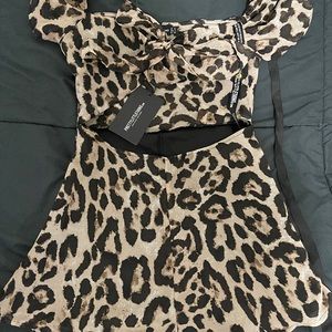 Super cute animal print romper!